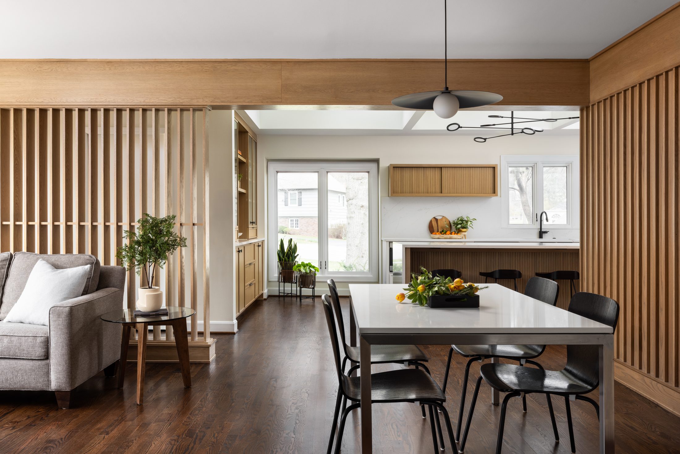 Slat and Sky — kitchen and living renovation by Specht Construction